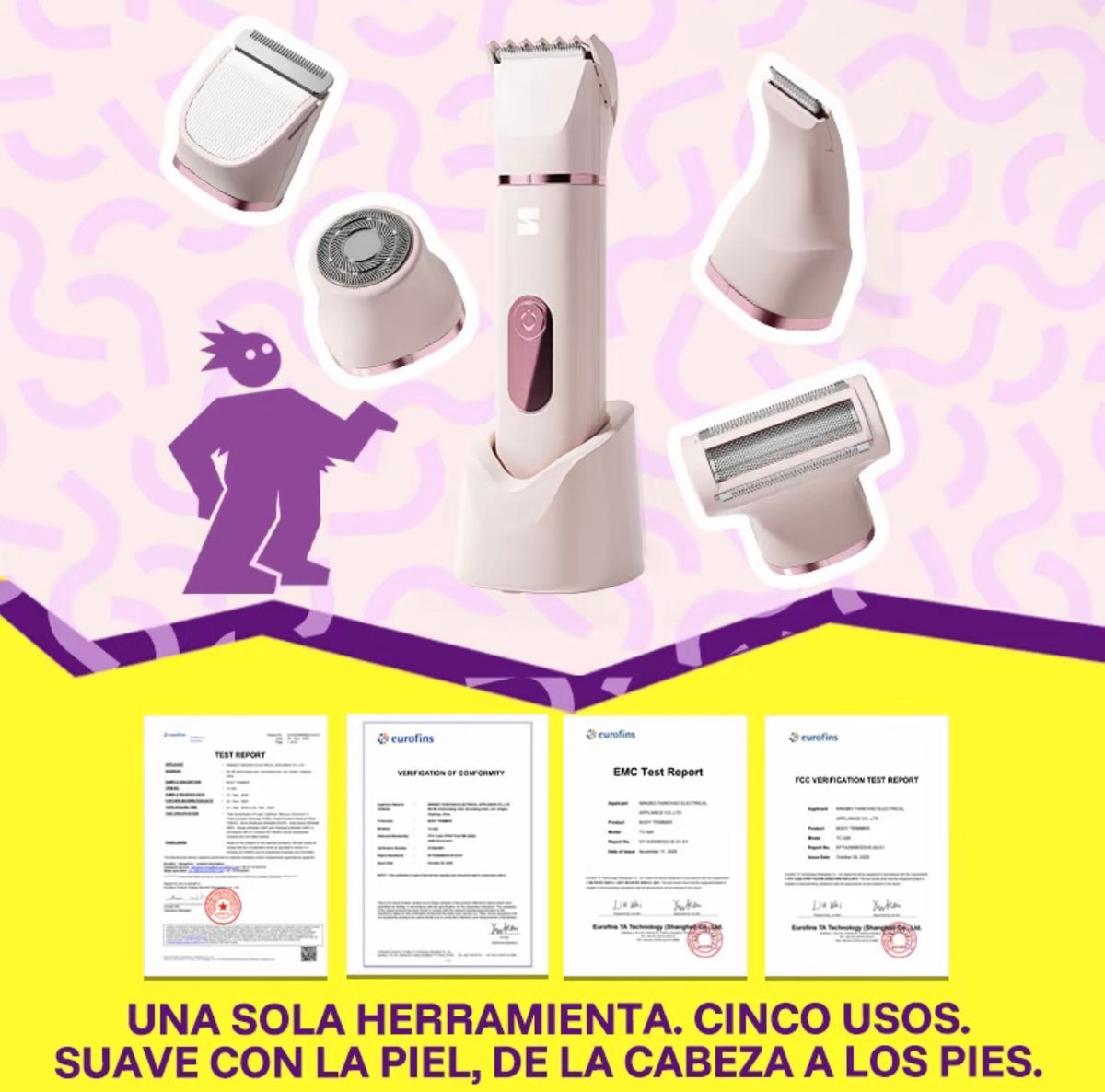 SEDALISA LadySpot™ – Recortadora 4 en 1 para mujer