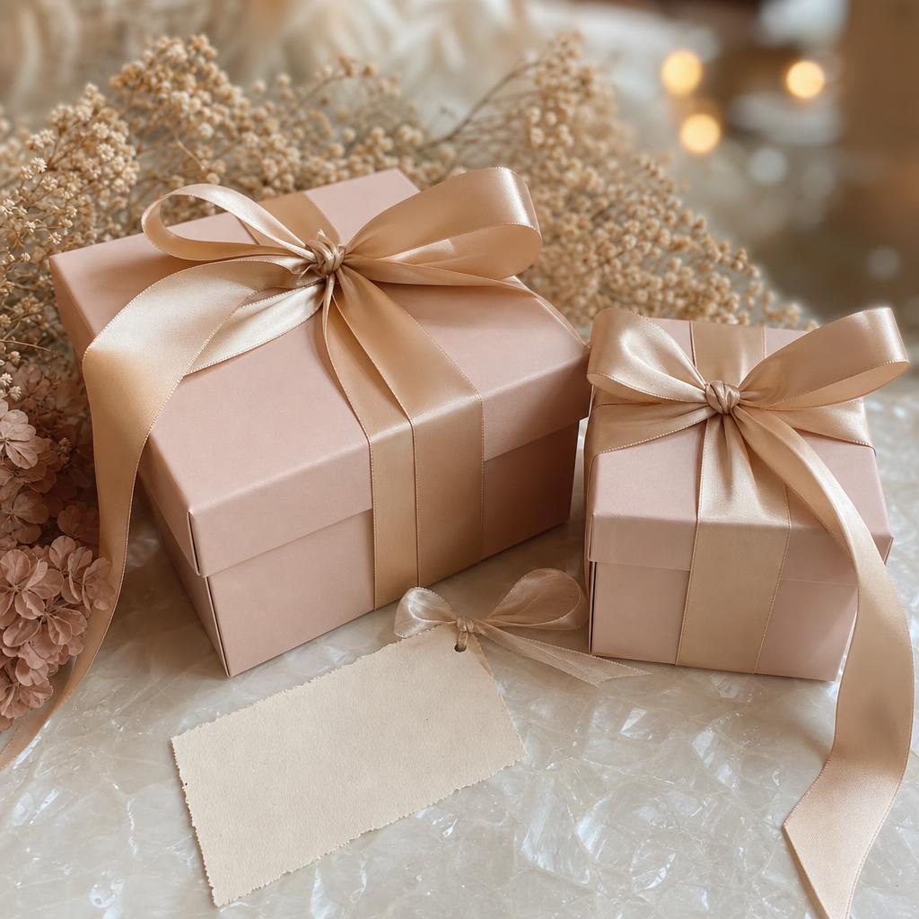 Cajas de regalo con lazo